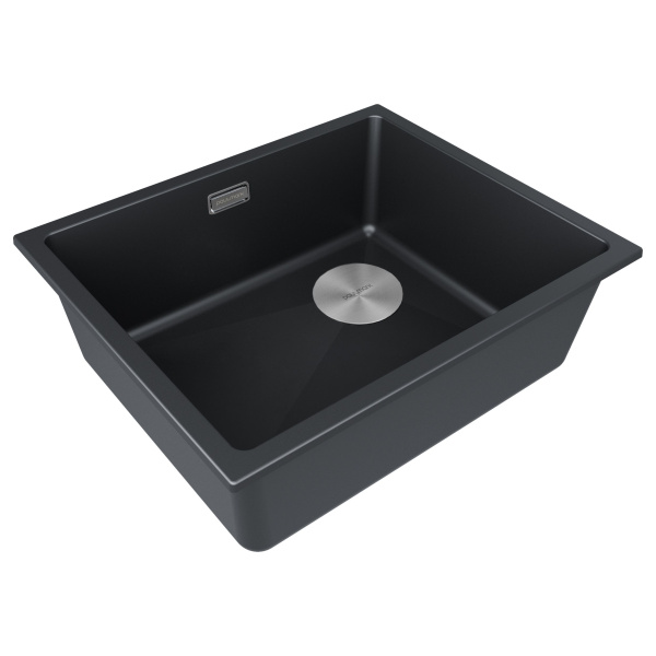 Мойка Paulmark LUMI 55 UNI-SKEW LU55SK-AN 555х440х210 мм, IT-GRANIT, антрацит