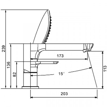 Смеситель на борт ванны Gappo G1148