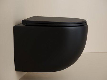 Подвесной унитаз  UP безободковый, смыв торнадо CERAMICANOVA CN4007MB