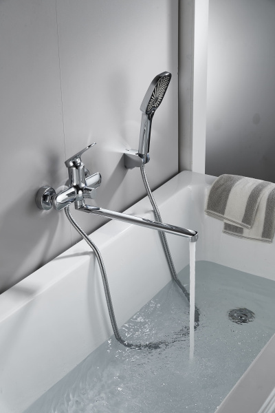 Смеситель для ванны Shevanik S8522, хром