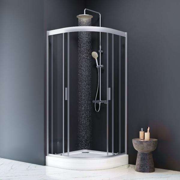 W88T-205-090W64 X-Joy Twin Slide Душевой поддон AM.PM, 90x90