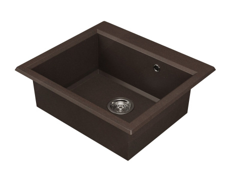 Мойка для кухни из литого мрамора AQUATON Линеа 58 кофе 1A733032LW280