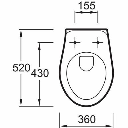 Сиденье для унитаза Jacob Delafon Mideo/Brive E4359G-00 белое