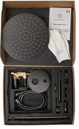 Душевая система скрытого монтажа FILARETE Roun FL1023 (Графит)