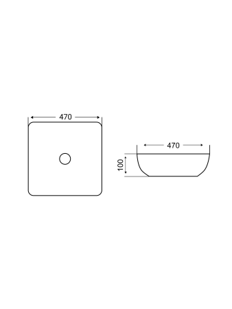 Раковина накладная WeltWasser WW SK ELBACH 21833