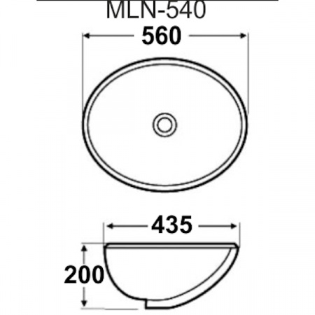 Раковина Melana MLN-540