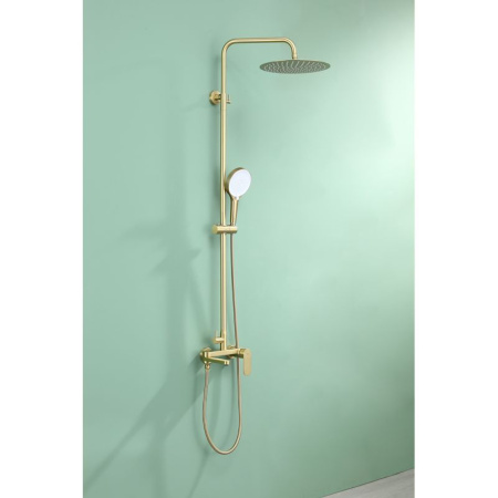 Душевая система Raglo R10.24.03, сатин золотой