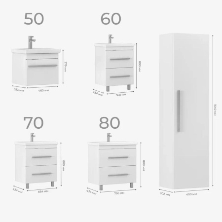 Тумба под раковину напольная VIGO Land 019, 60 см
