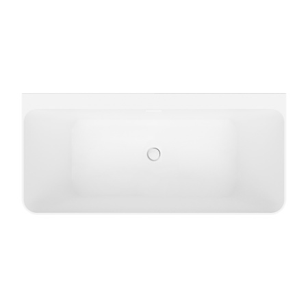 Акриловая ванна в наборе 4 в 1: пристенная ванна, ножки, экран, слив-перелив Wellsee Bromance 231601002