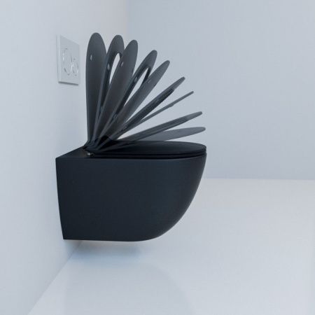 Унитаз подвесной ESBANO FORTEX MB черный матовый