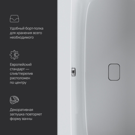 W84A-150-070W-A Func Ванна акриловая AM.PM 150х70