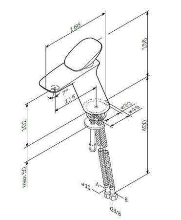 Смеситель для раковины AM.PM Spirit 2.0 F70A02100