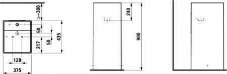 Умывальник Laufen Kartell by 811331D031111 37.5x43.5x90