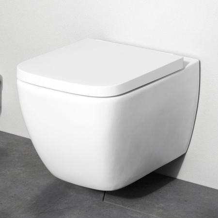 IS100238.901701 Инсталляция MasterFit с клавишей S черн мат с подвесным унитазом  Gem FlashClean с сиденьем м