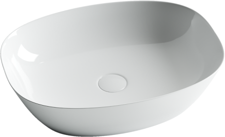 Умывальник чаша накладная овальная Ceramicanova Element 500*380*140мм, Белый, CN5005