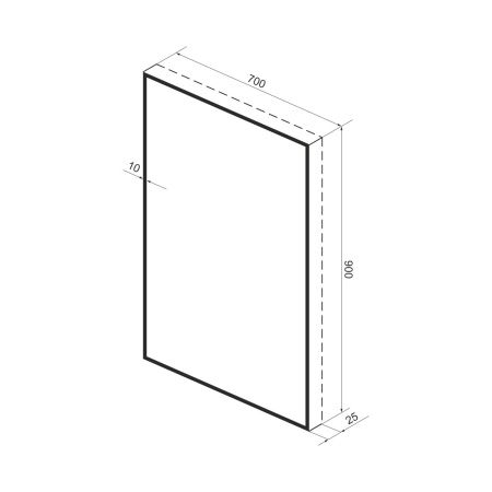 Зеркало с фоновой LED-подсветкой Wellsee 7 Rays' Spectrum 172201010