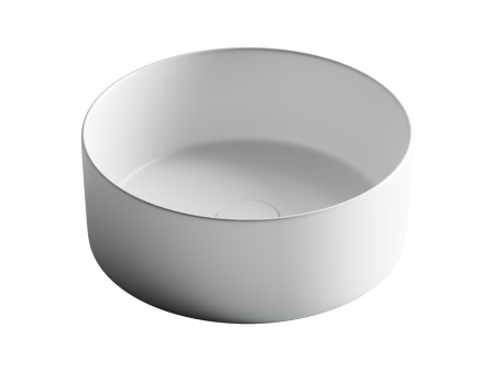Умывальник чаша накладная круглая Ceramicanova Element 358*358*137мм, Белый матовый, CN6032MW