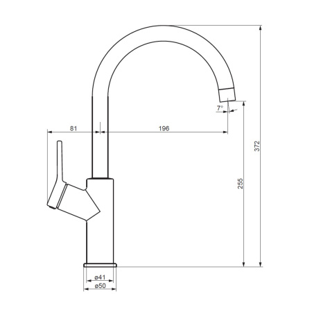 310720000 Eclipse, Смеситель для кухни Damixa, хром