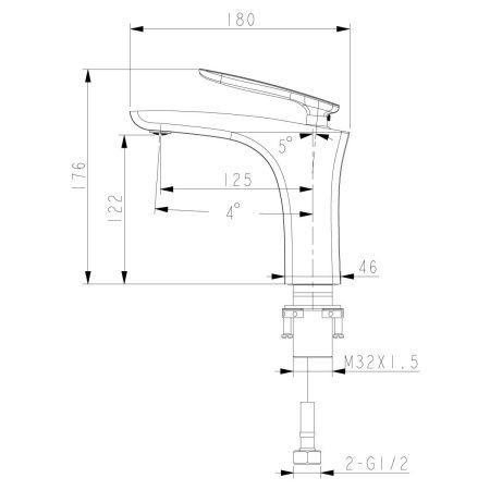 Смеситель Lemark Bellario LM6806C для раковины