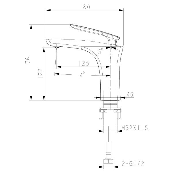 Смеситель Lemark Bellario LM6806C для раковины