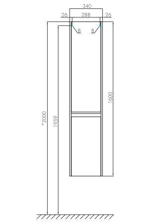 Шкаф - колонна AQUATON Лондри белый 1A236203LH010