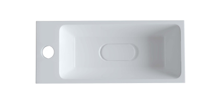 Раковина из литьевого мрамора Taliente 50 см 4627173210607 мебельная цвет белый