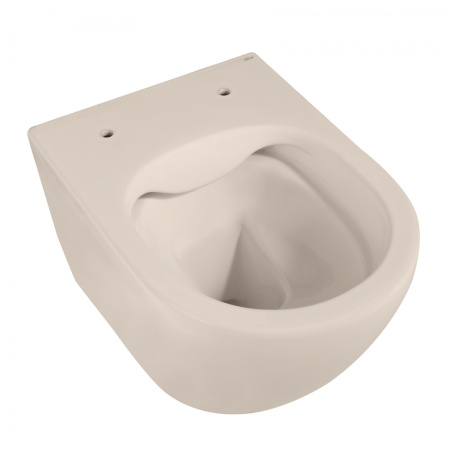Унитаз ABBER Bequem AC1101MBE подвесной светло-бежевый матовый, безободковый