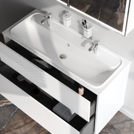 M8FFUX1202WM Func База под раковину AM.PM (push-to-open), 120 см, цвет белый матовый