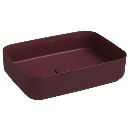 Раковина ISVEA Infinity накладная 500*360*120 цвет бордовый матовый 10NF65050SV-2R