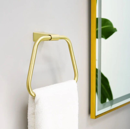 Зеркало с подсветкой LED Fixsen FX-2080G прямоугольное 80х60 см, золотой сатин