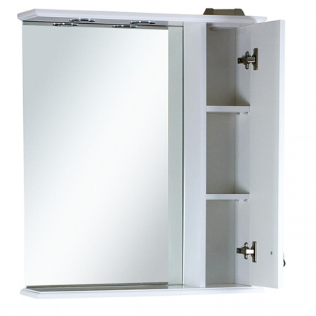 Зеркало-шкаф Misty Лувр 65 прав. белое П-Лвр03065-012П