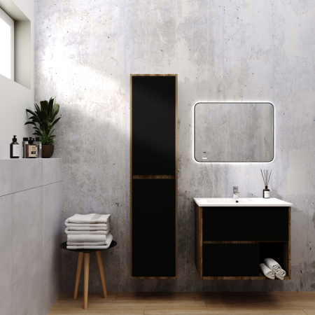 Тумба VIANT "Люксембург" Элина 60 2 ящика подвесная черный 446х556х560 (VLUX60ELCH-T2YP)