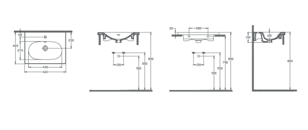 Раковина накладная ISVEA Sistema 81см цвет белый глянцевый10SS50061
