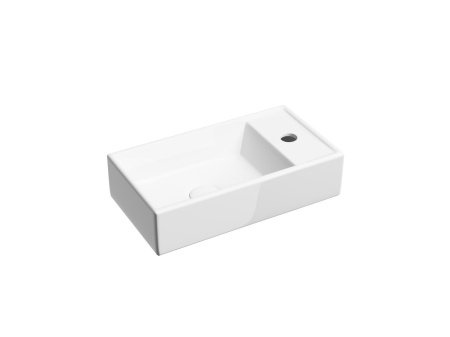 Умывальник подвесной прямоугольный Ceramicanova Element 407*217*100, Белый, CN6051L