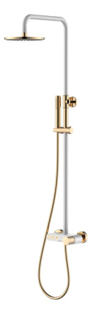 Душевая стойка Boheme Stick 128-WG.2 white touch gold