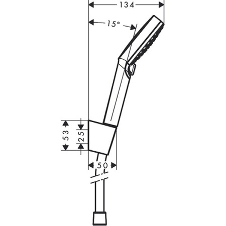 Душевой гарнитур Hansgrohe Crometta Vario 26692400 белый/хром