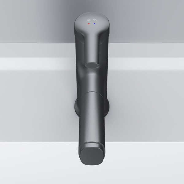 F85B02922 X-Joy S Смеситель для умывальника AM.PM с вытяжным изливом, черный