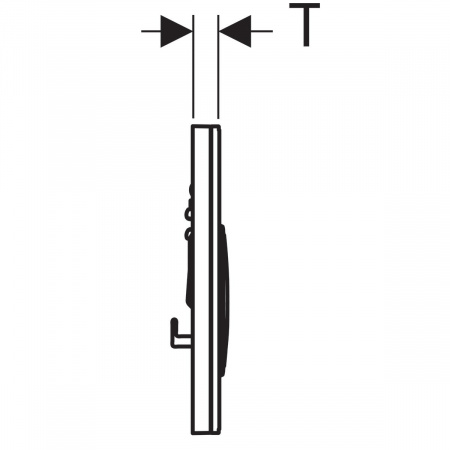 Клавиша смыва Geberit Sigma 115.884.SJ.1 черная