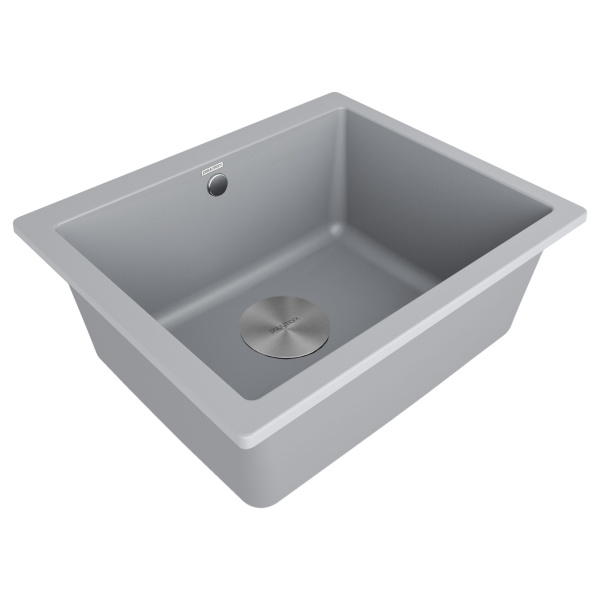 Мойка Paulmark GERA 60 PM205546-GRM 460х550х200 мм, IT-GRANIT, серый металлик