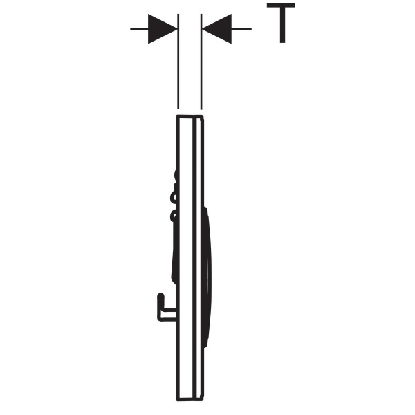 Клавиша смыва Geberit Sigma 115.884.SJ.1 черная