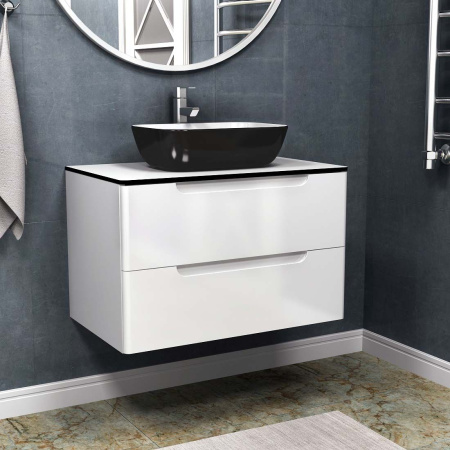 Тумба подвесная Vela Венеция 80П белый глянец