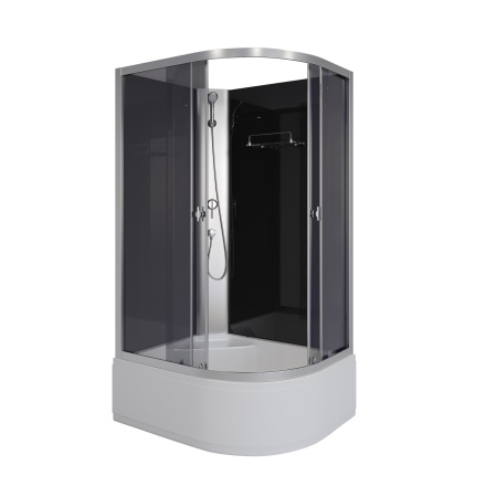 Душевая кабина Niagara Eco E110/80/40L/TN/BK (110х80х195) высокий поддон(40см),стекло черное,4 места