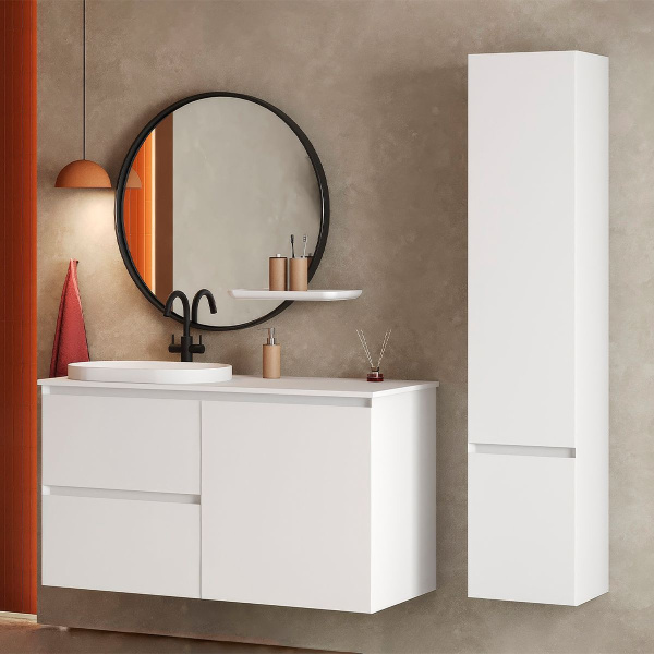 Умывальник Belux Джаз 560 Овал, Белый матовый, Solid Surface