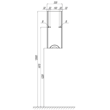 Полуколонна AQUATON Сильва левая дуб макиато 1A215703SIW5L