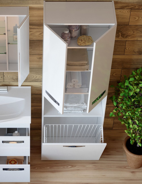 Пенал для ванной комнаты (60см) VIGO Plaza pn.PLA.60, белый