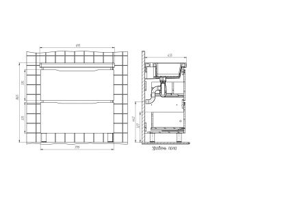 Тумба напольная BRIZ Милана 80 с умывальником Фостер, 226 03-08080-06 00 БЕЛ
