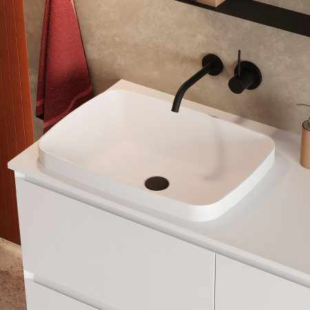 Умывальник Belux Джаз 540 Прямоугольник, Белый матовый