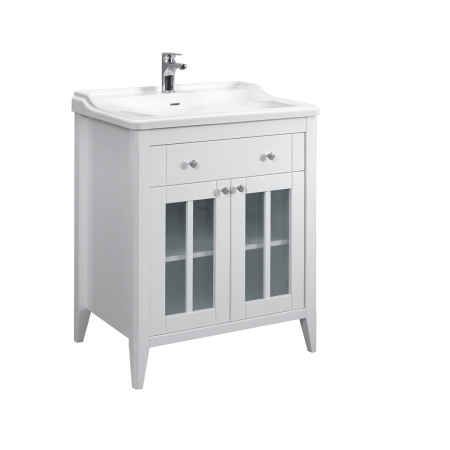 Тумба под умывальник Belux Дуглас напольная 70-01 Белый глянцевый