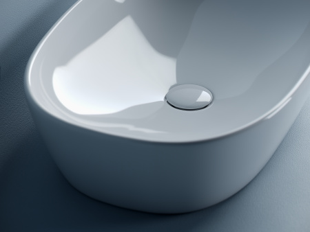 Умывальник чаша накладная овальная Ceramicanova Element 600*380*140мм, Белый, CN5039