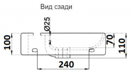 Раковина подвесная CeramaLux 7947AR